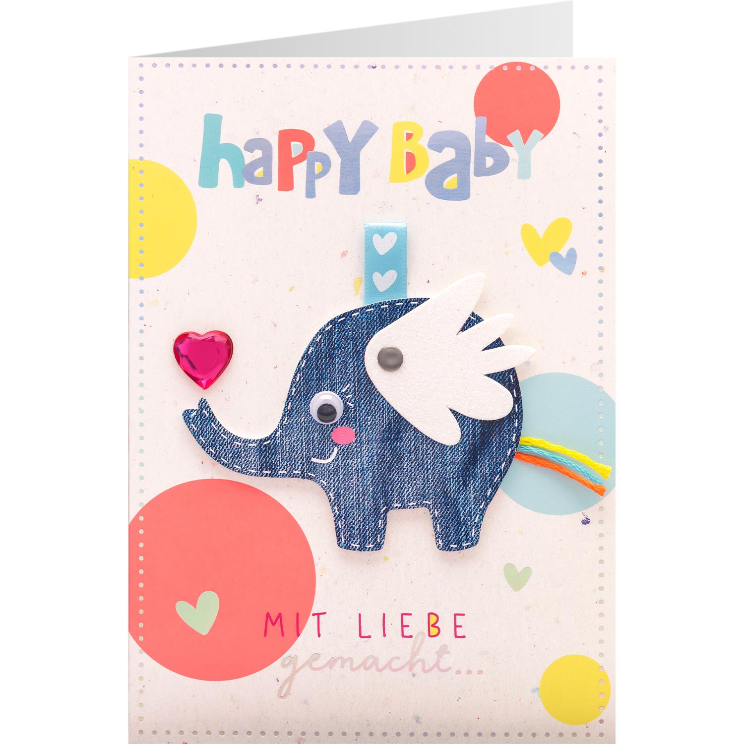 Grußkarte Schutzengel »Happy Baby«