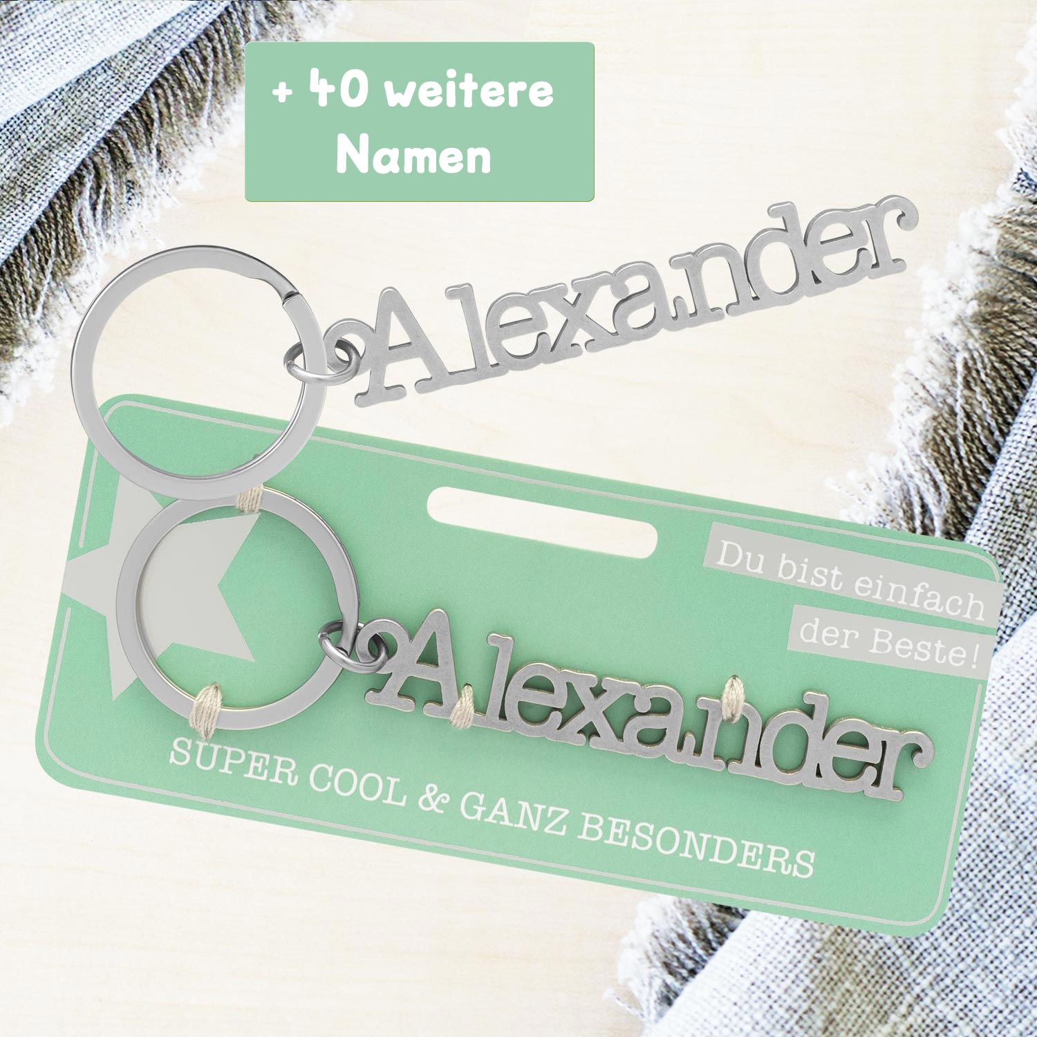 Schlüsselanhänger mit Name »Alexander«