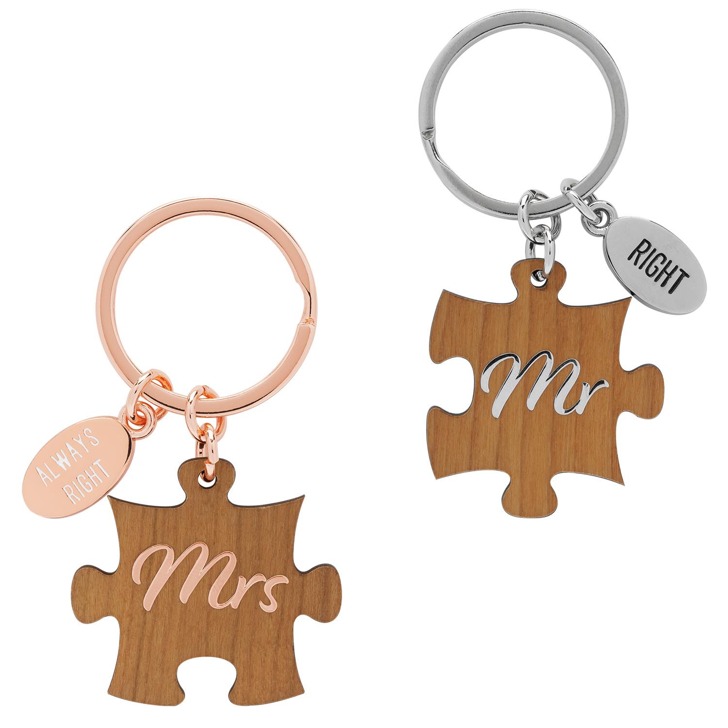 Schlüsselanhänger zur Hochzeit »Mrs & Mr«