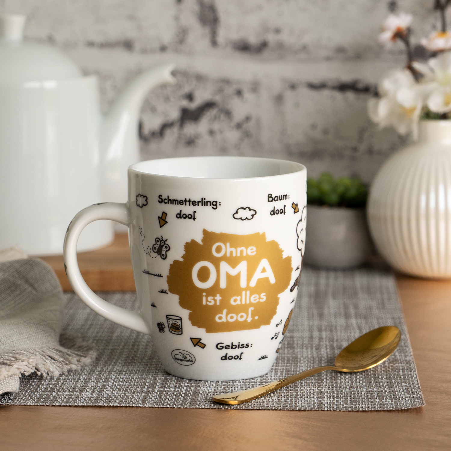 Tasse »Ohne Oma ist alles doof.«