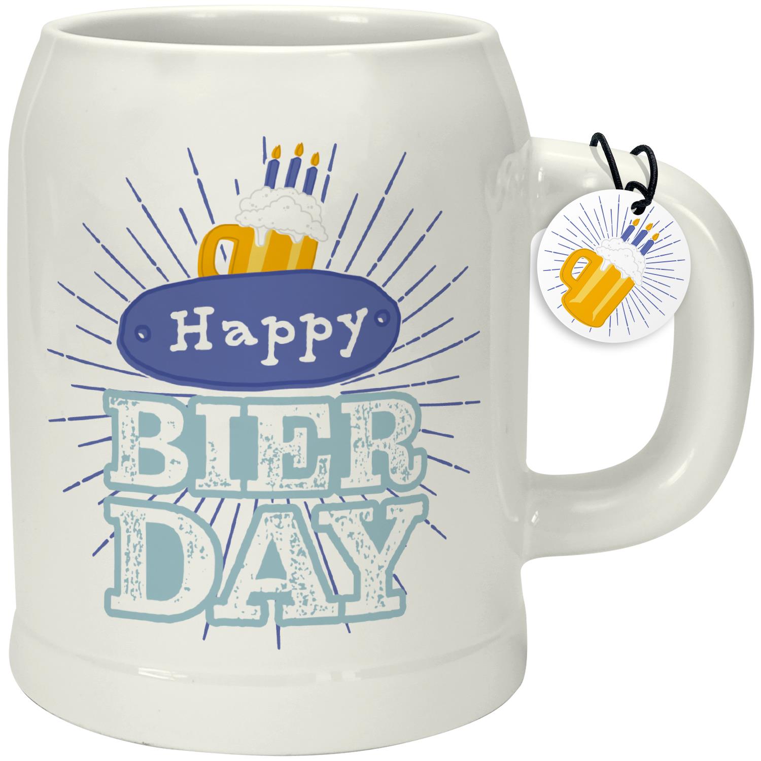 Bierkrug »Happy Bierday«