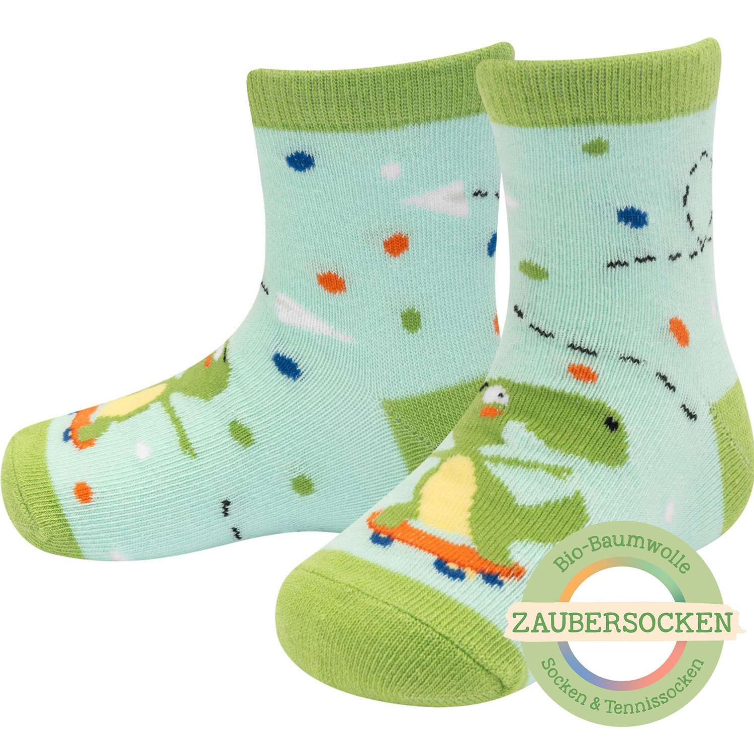 Kleinkind-Zaubersocken Bio-Baumwolle »Dino«