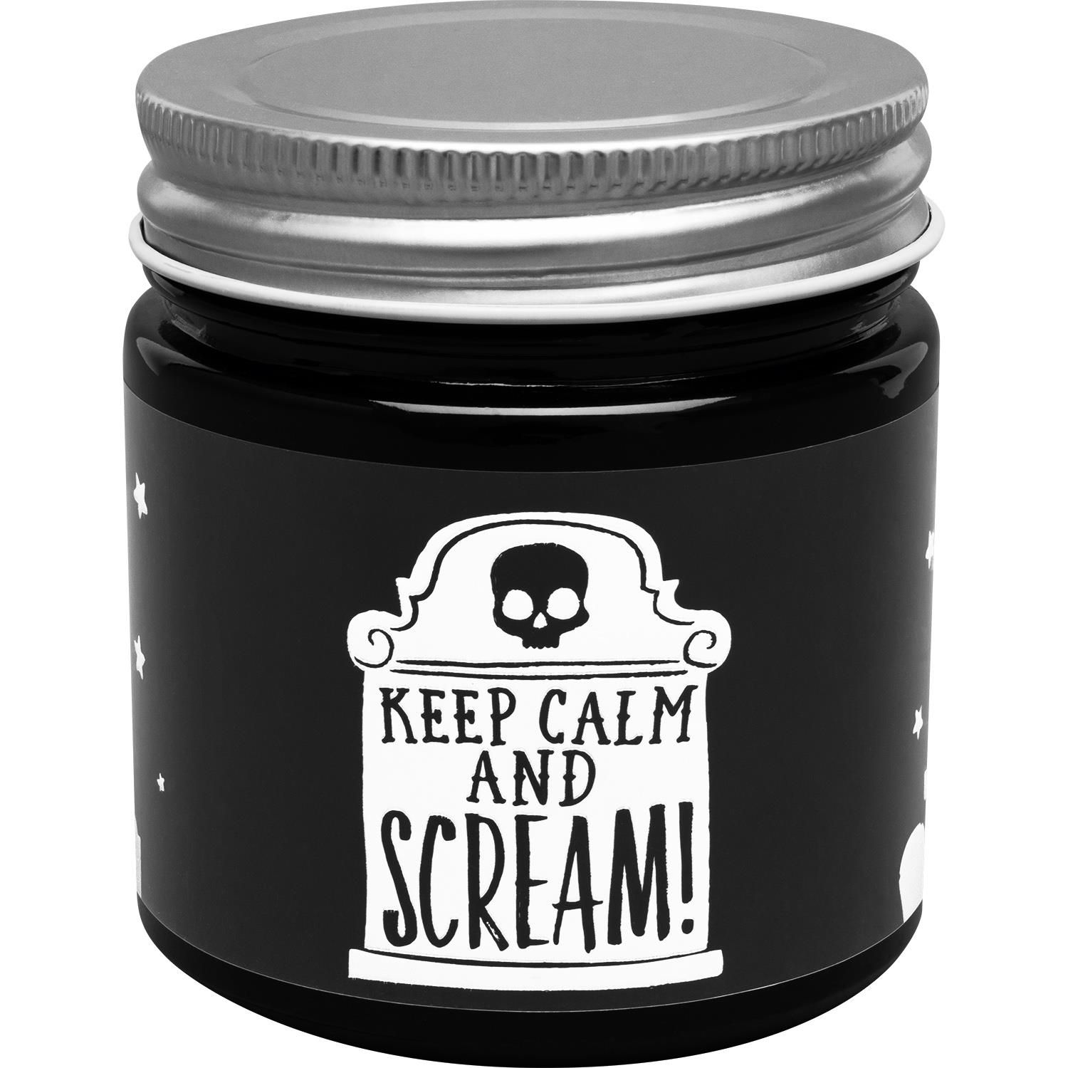 Kerze im Glas »Keep calm and scream!«