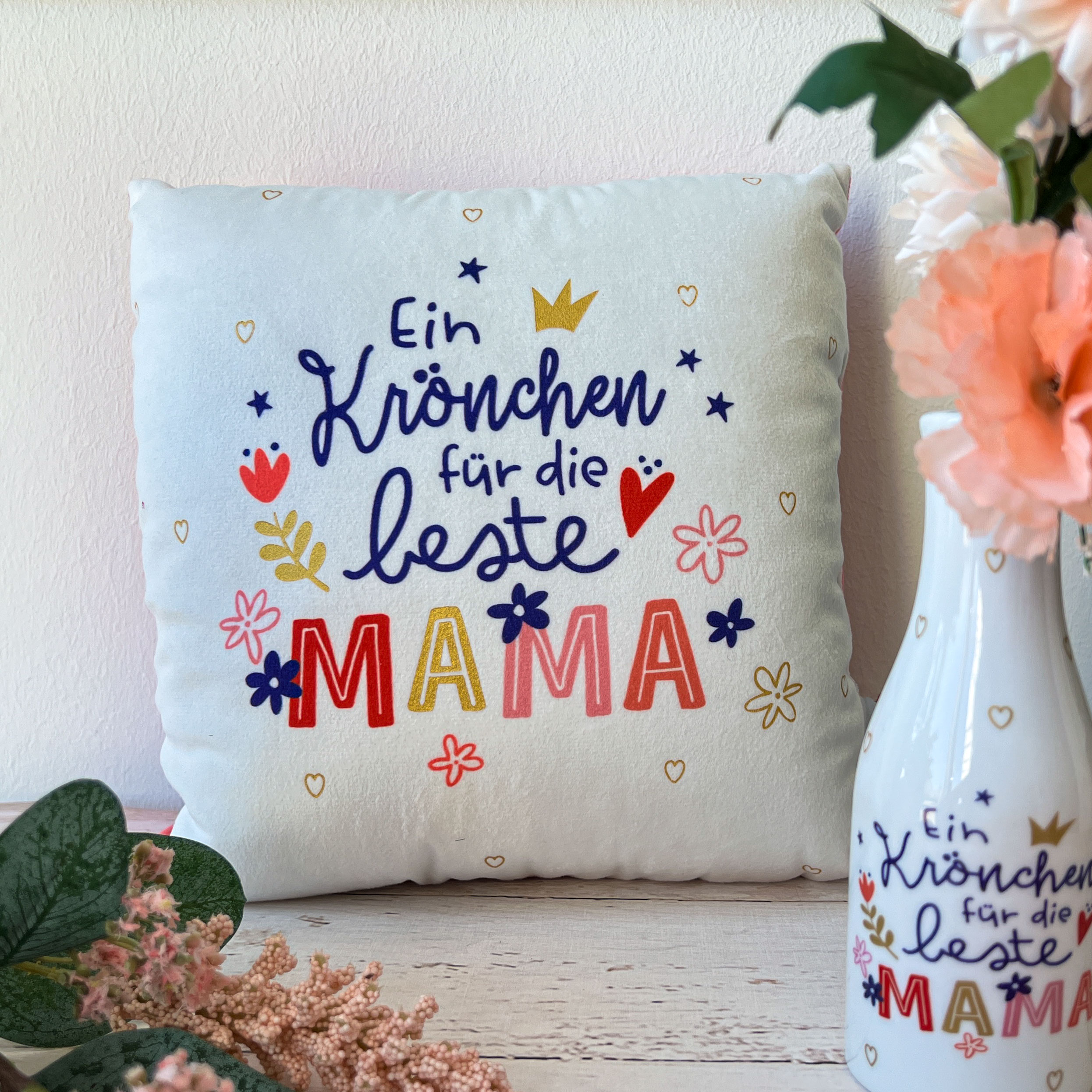 Plüschkissen »Ein Krönchen für die beste MAMA«