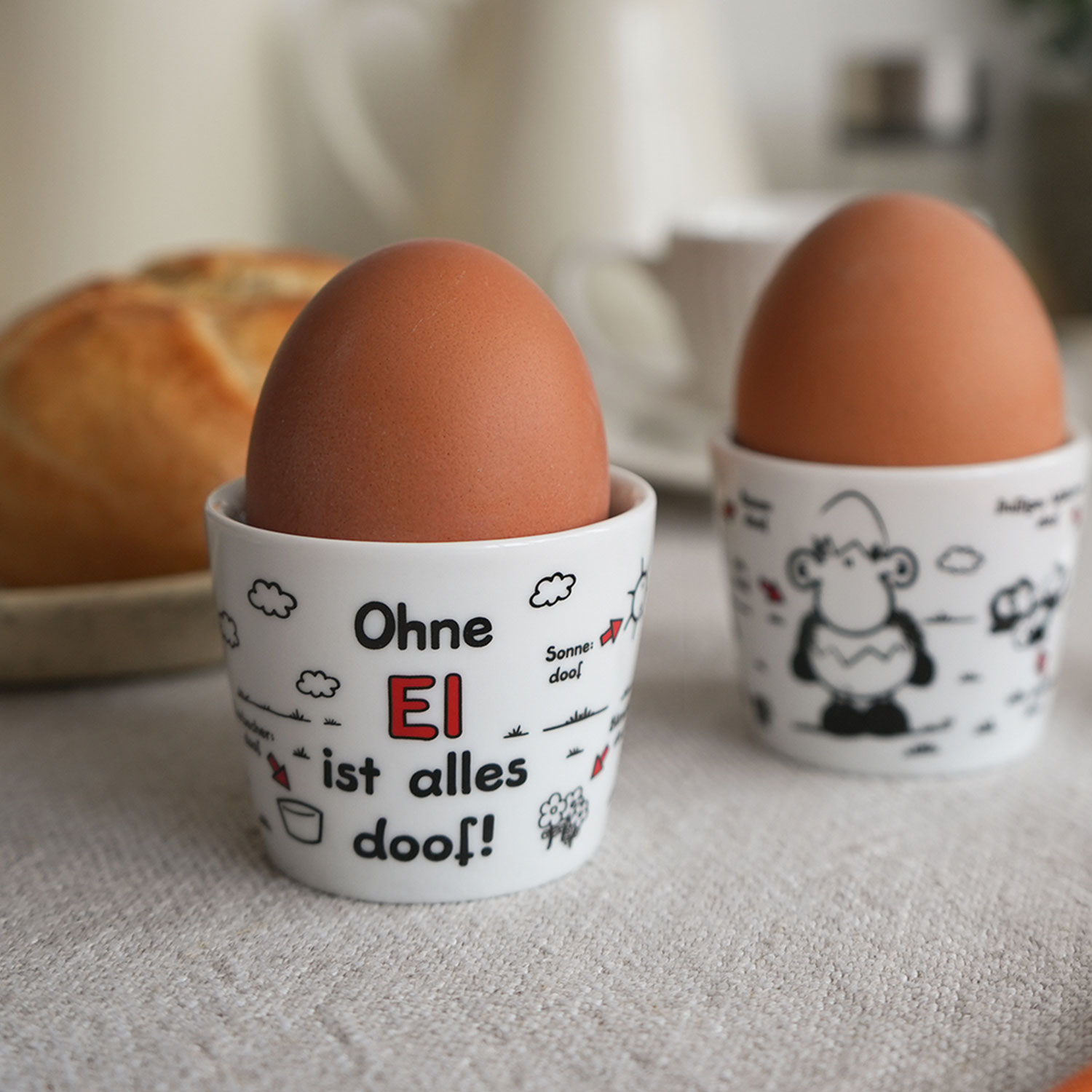 Eierbecher »Ohne Ei ist alles doof!«