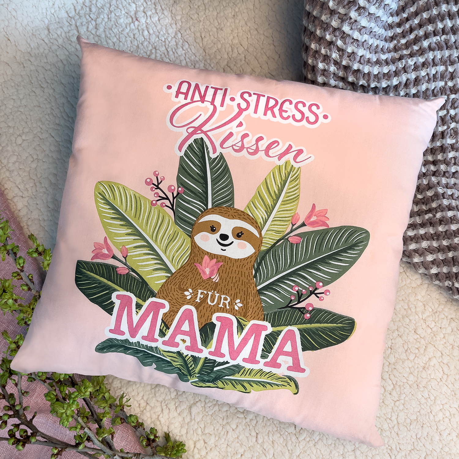 Baumwollkissen »Anti-Stress Mama« 