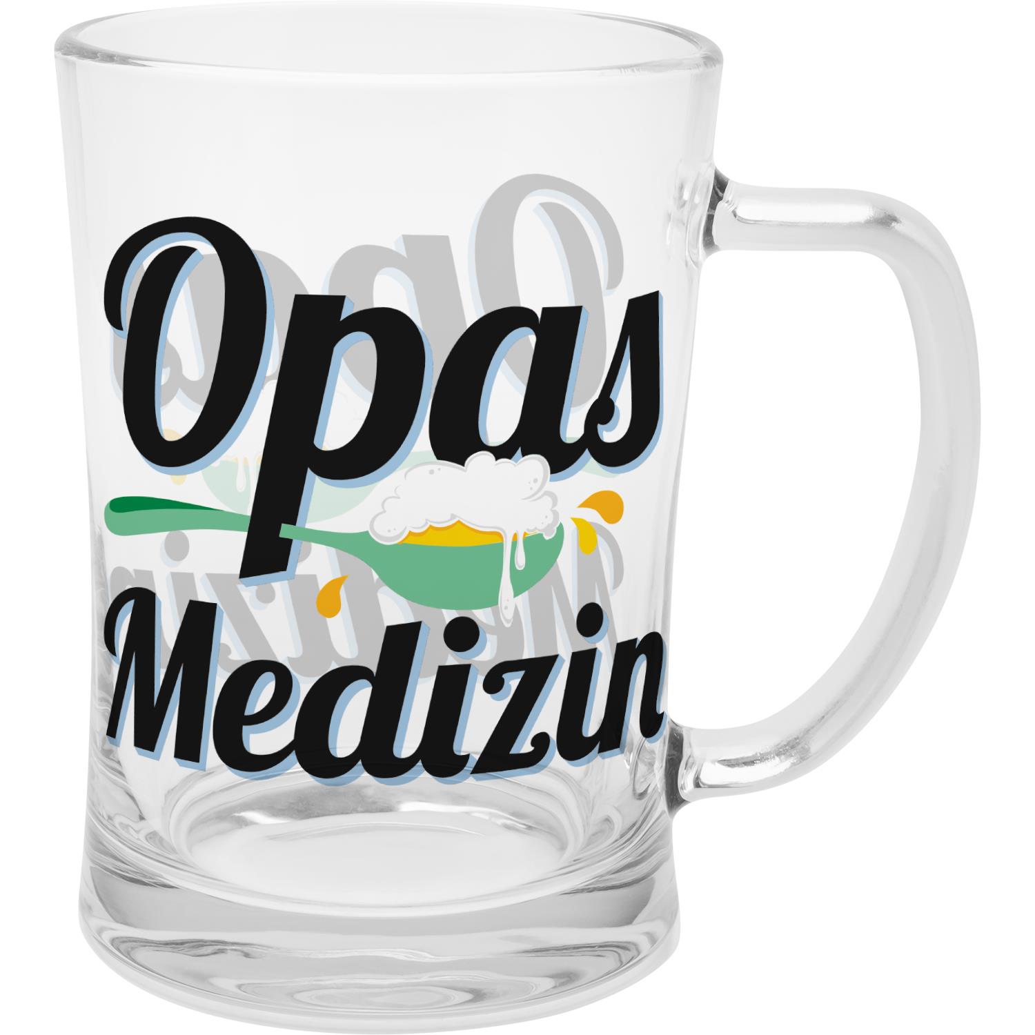 Bierglas »Opas Medizin«