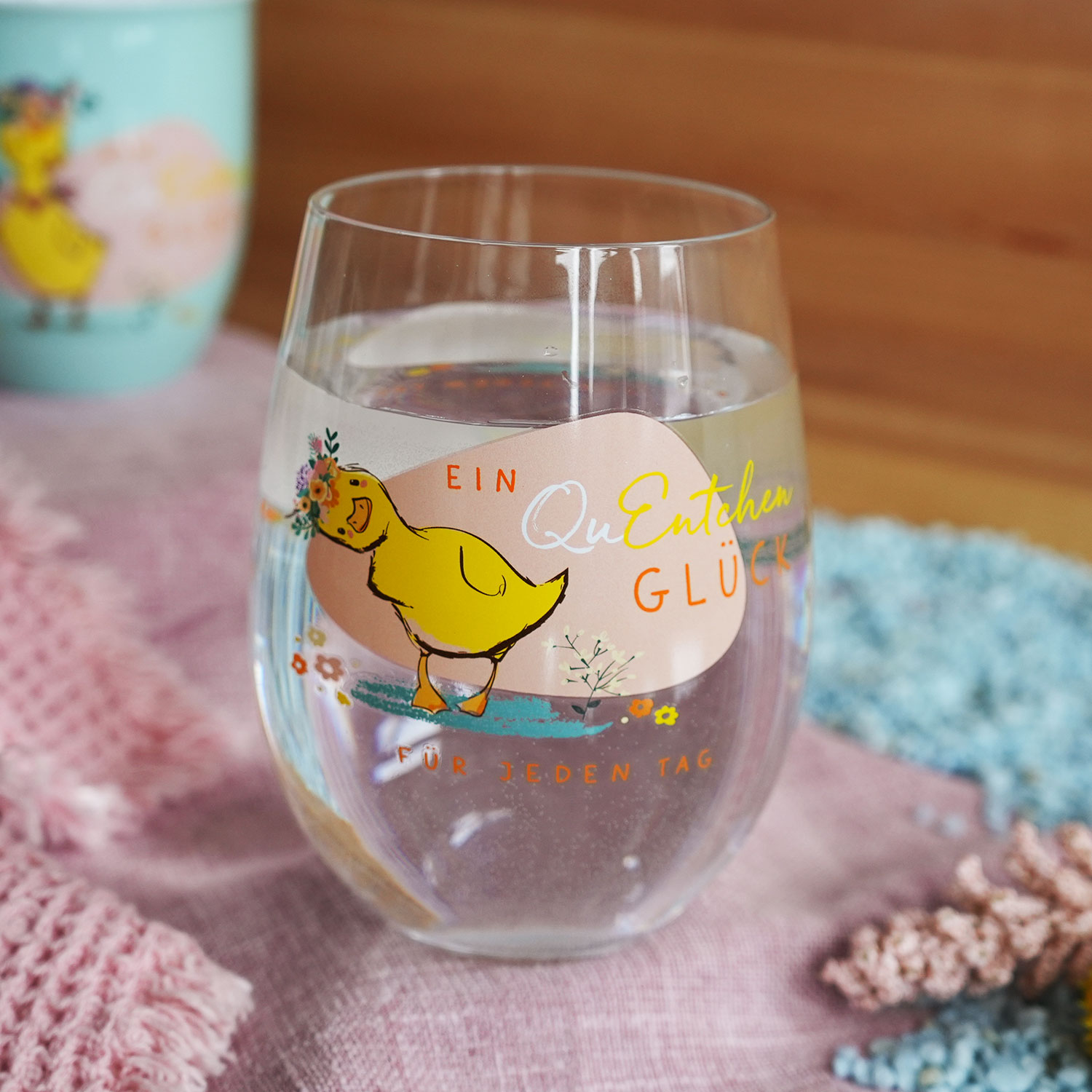 Trinkglas »Ein Quentchen Glück für jeden Tag«