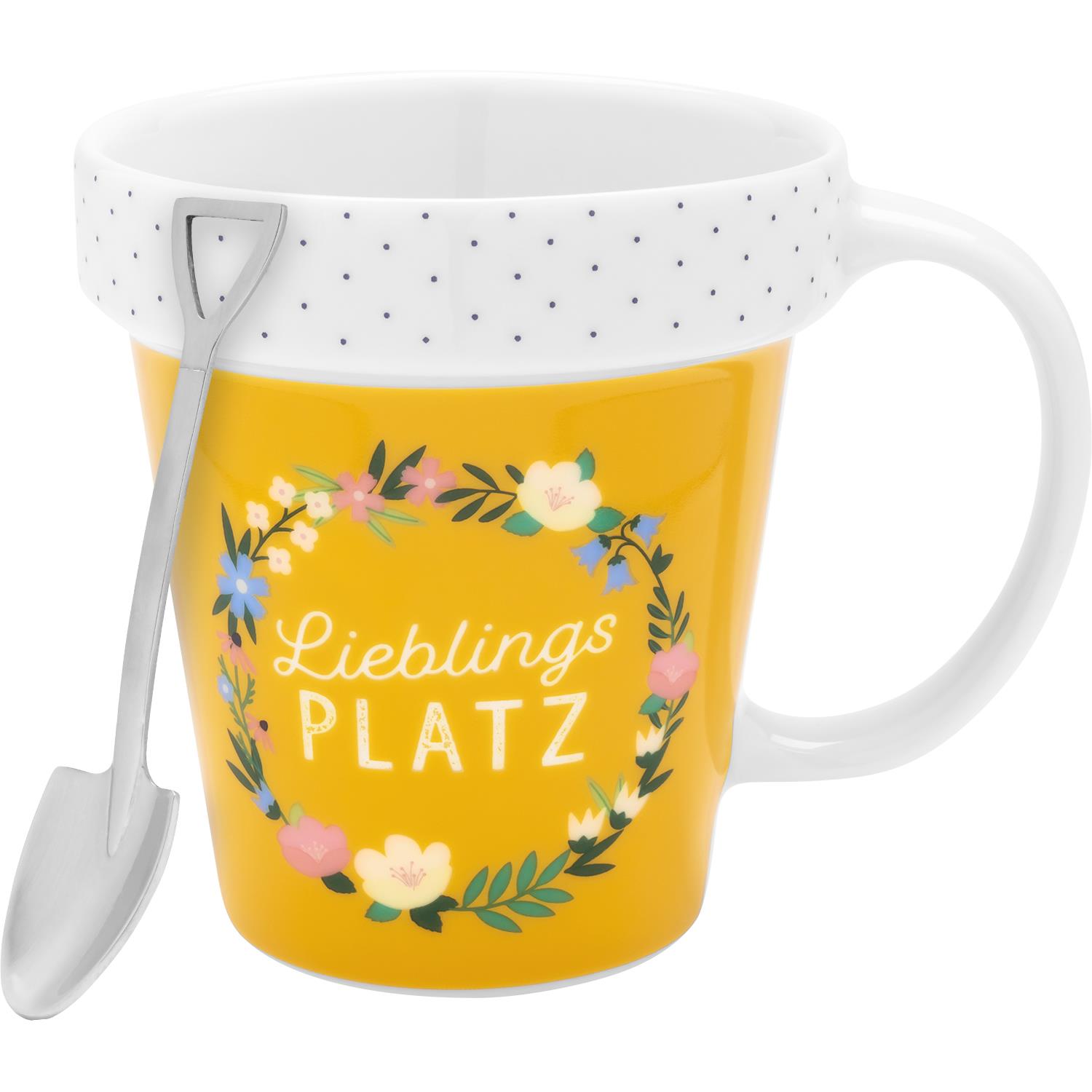 Blumentopf-Tasse »Lieblingsplatz«