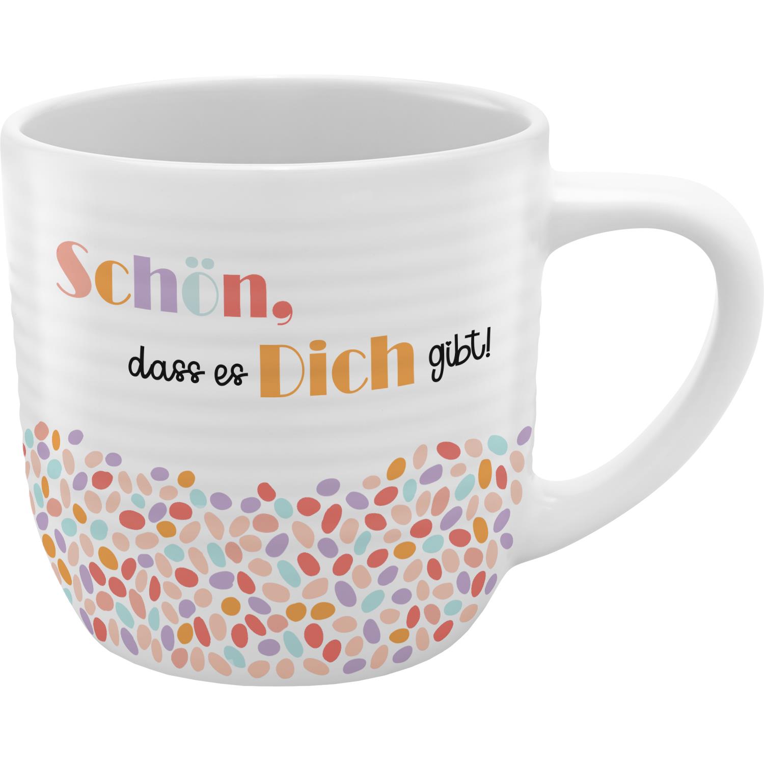 Tasse Rillen »Schön, dass es Dich gibt!«