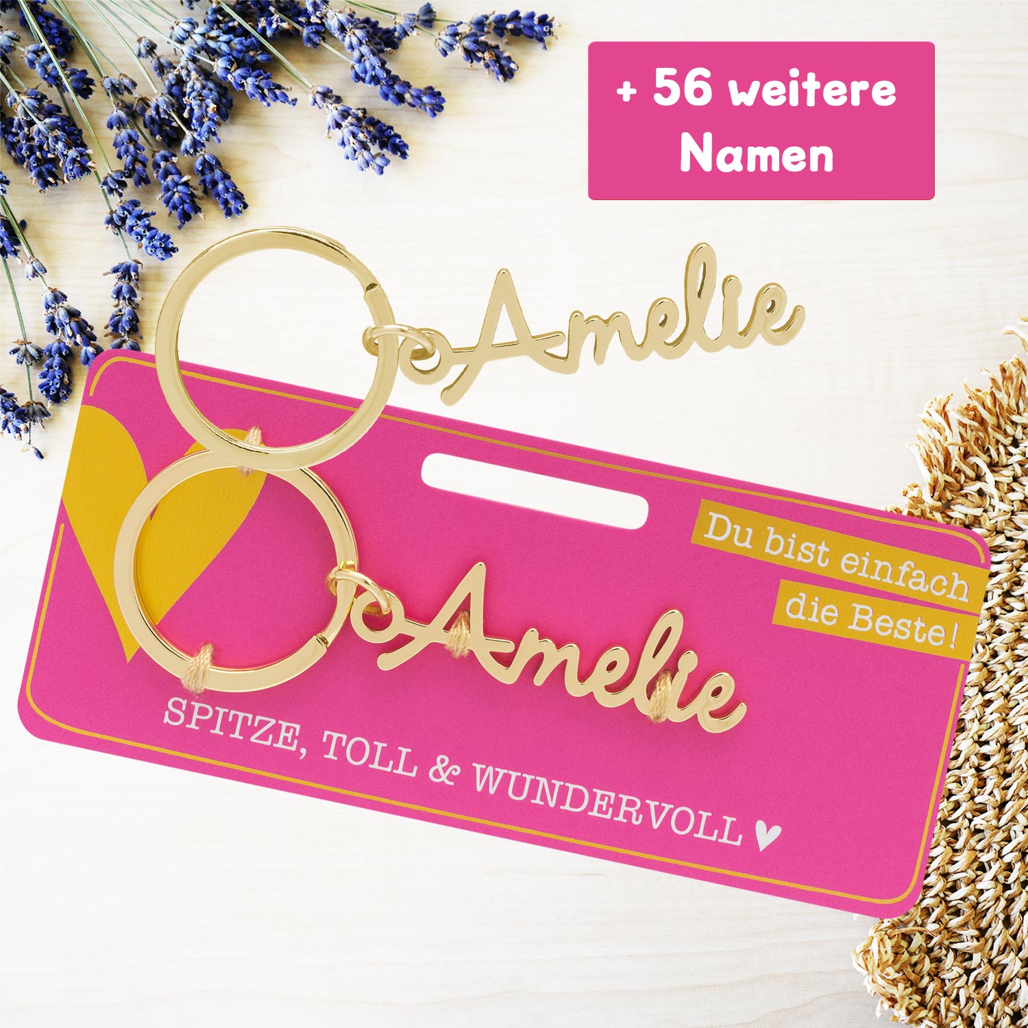 Schlüsselanhänger mit Name »Amelie«