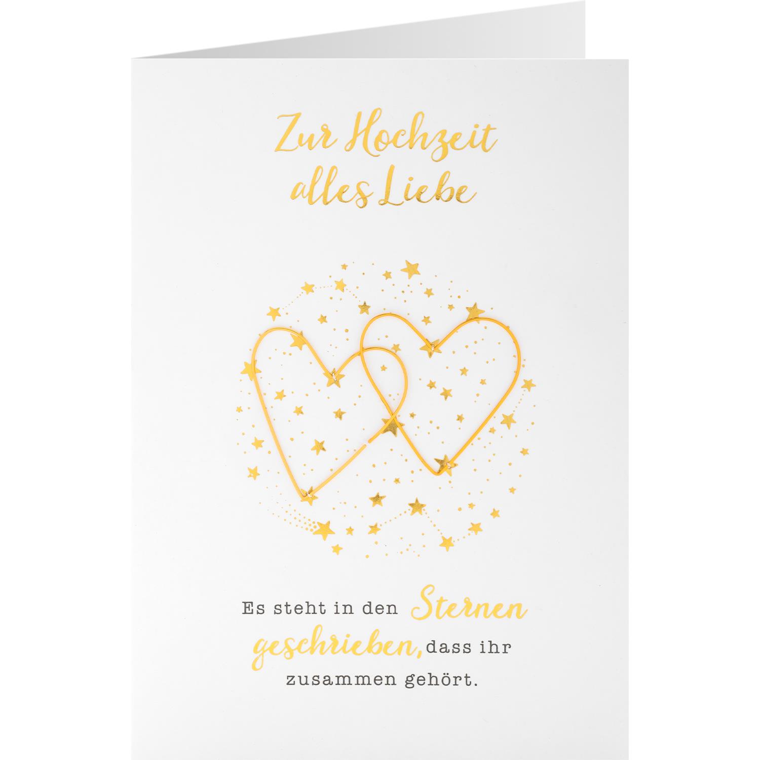 Grußkarte »Zur Hochzeit alles Liebe«