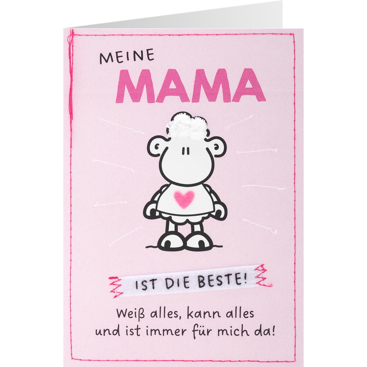 Grußkarte handmade »Meine Mama ist die Beste!«