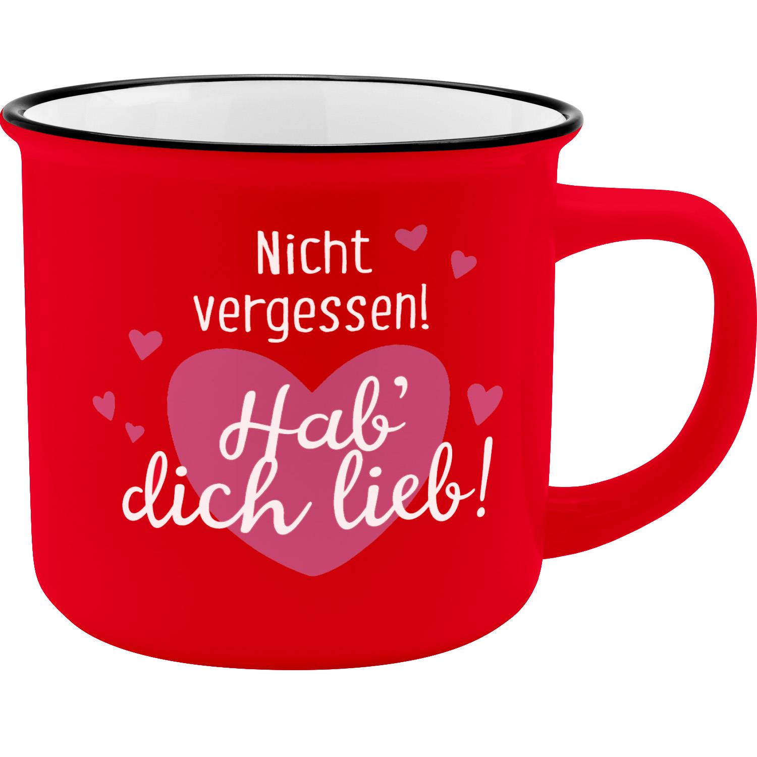 Lieblingsbecher »Nicht vergessen! Hab Dich lieb!«