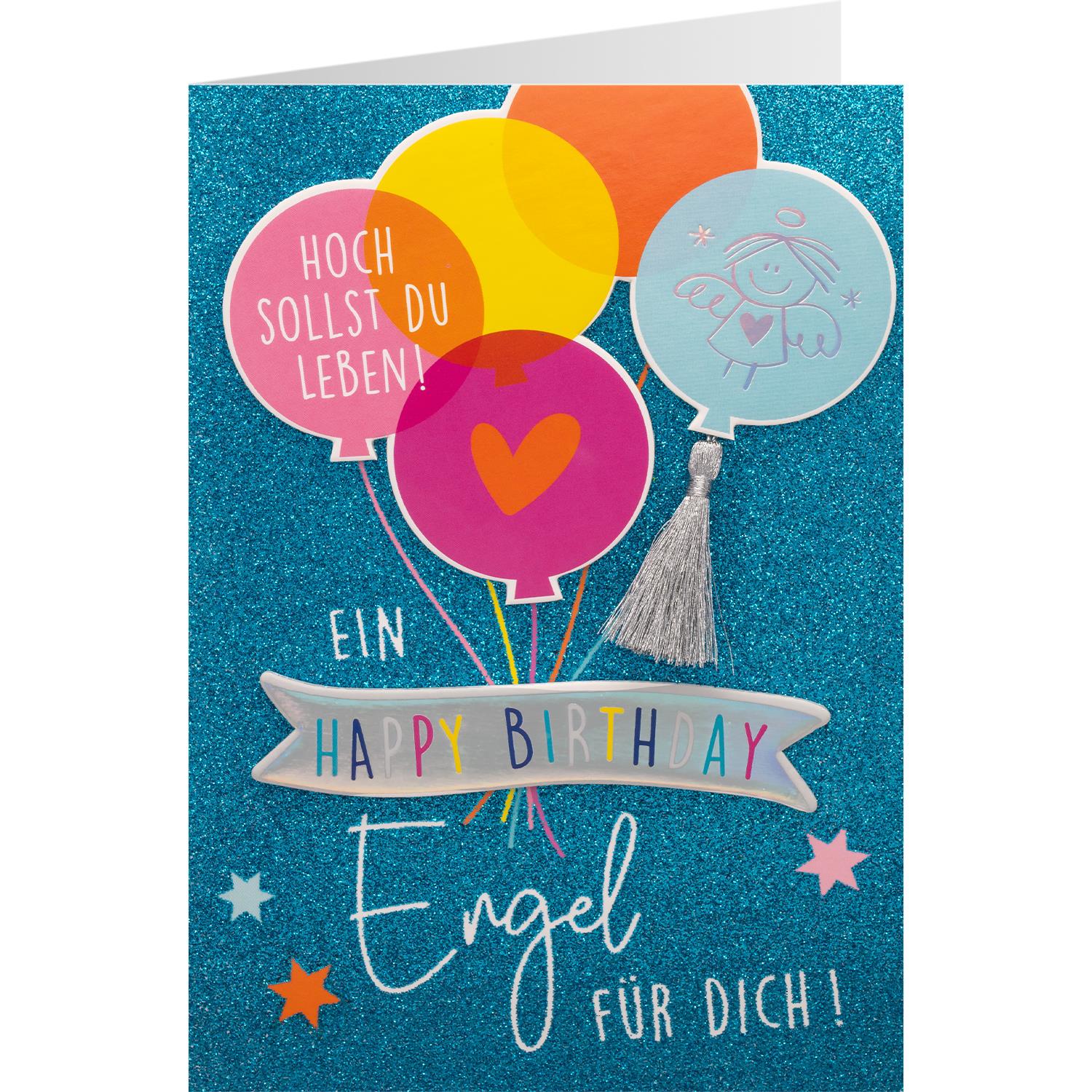 Grußkarte Schutzengel »Ein Happy Birthday Engel für Dich!«
