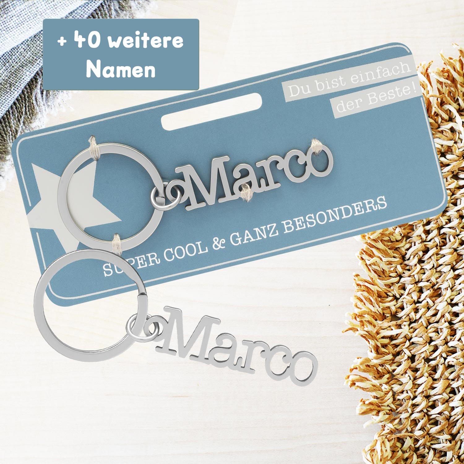 Schlüsselanhänger mit Name »Marco«
