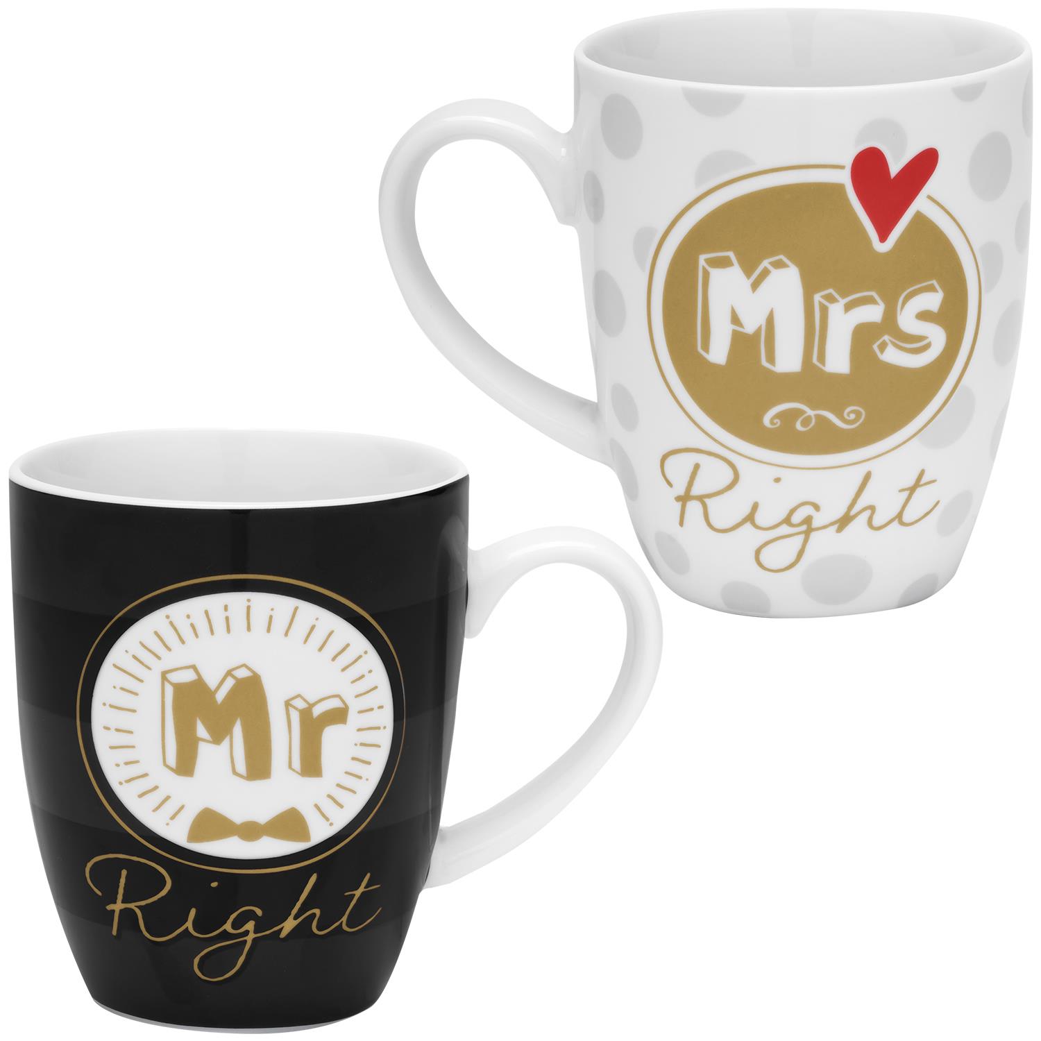 Tassen Set »Mr Right & Mrs Right«