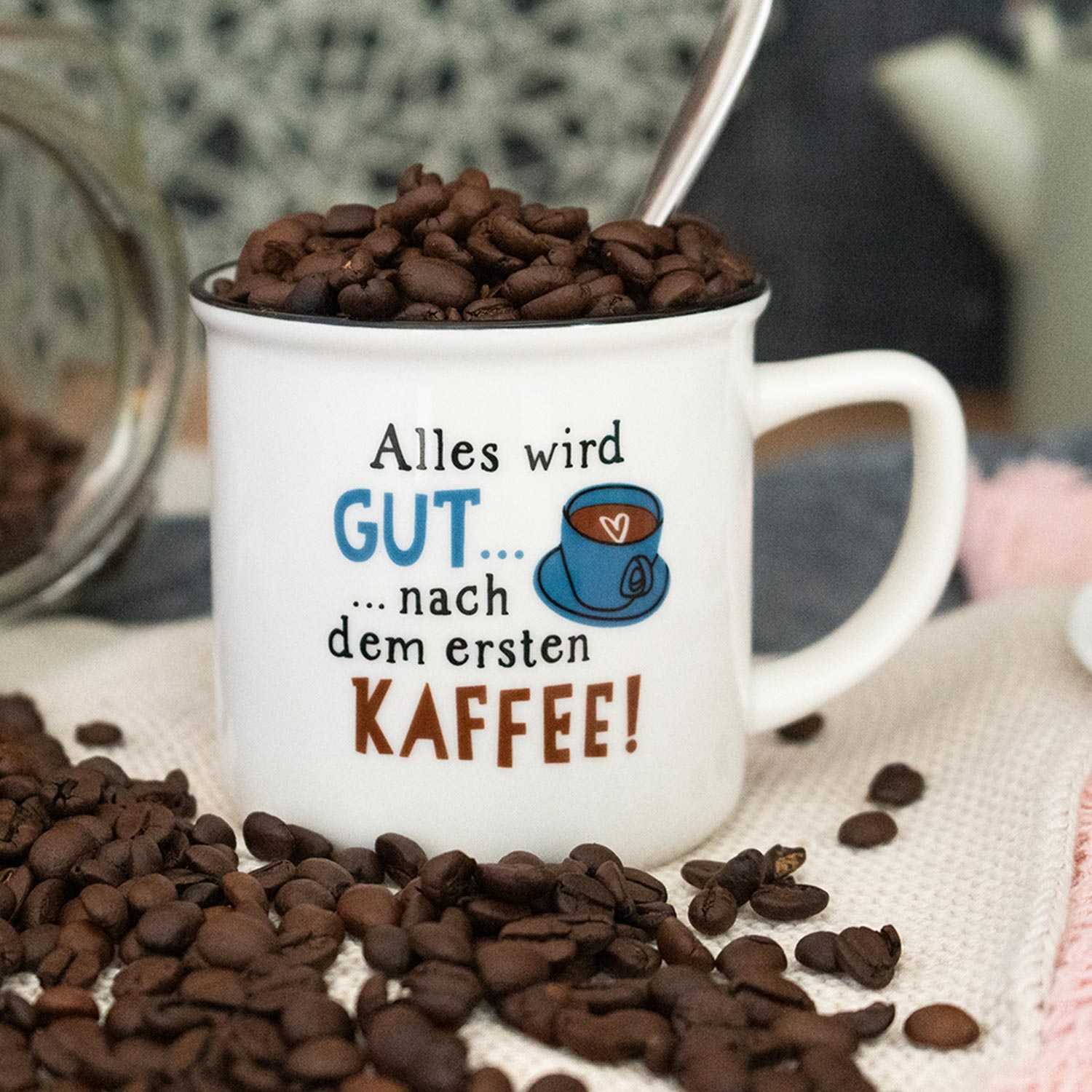 Lieblingsbecher »Alles wird gut … nach dem ersten Kaffee!«