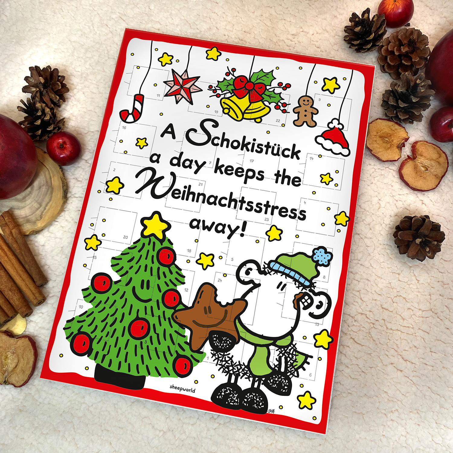 Adventskalender »A Schokistück a day keeps the doctor away!«